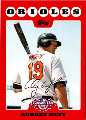2008 Topps Opening Day Aubrey Huff #123