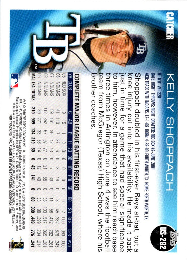 2010 Topps Update Kelly Shoppach