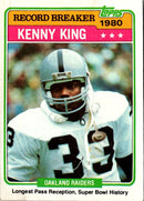 1981 Topps Kenny King