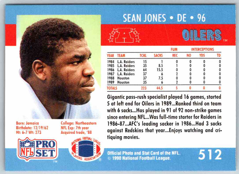 1990 Proset Sean Jones