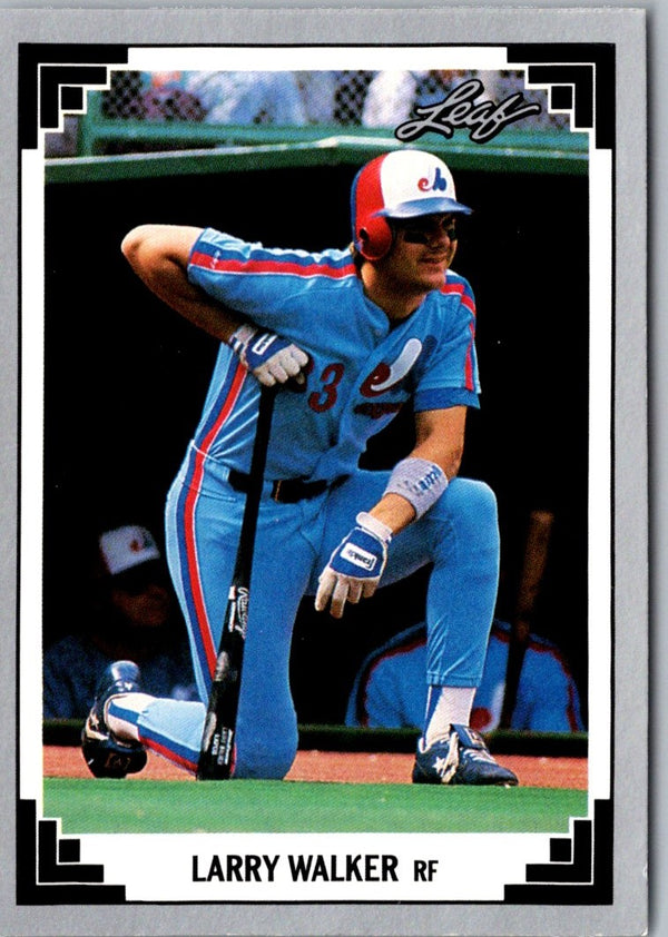 1991 Leaf Larry Walker #241