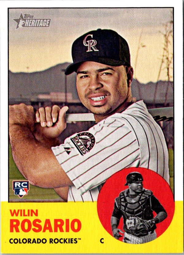 2012 Topps Heritage Wilin Rosario #273 Rookie