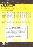 1986 Fleer Joe Carter #583