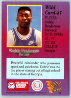 1991 Wild Card Cedric Henderson #87