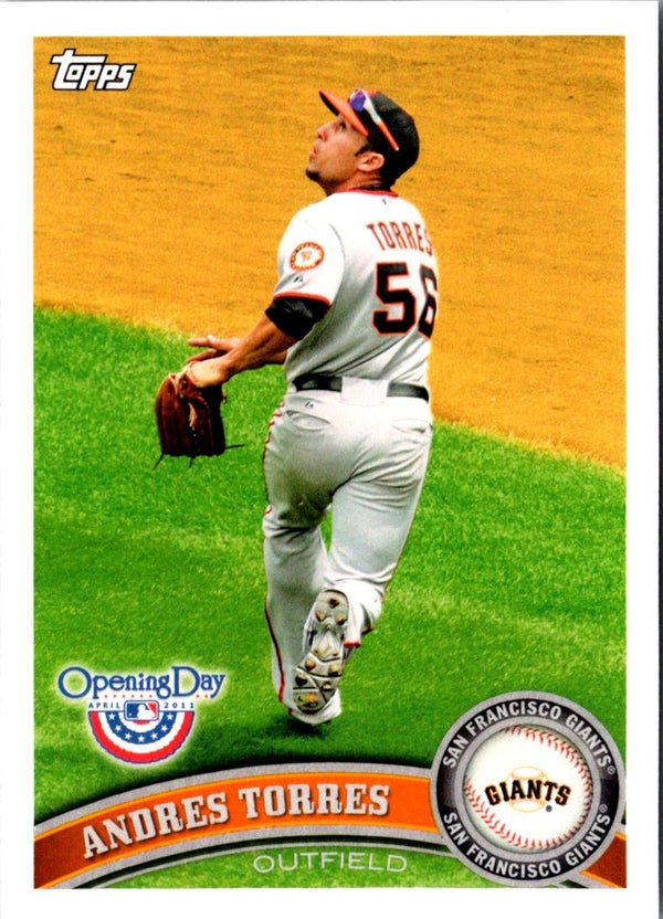 2011 Topps Opening Day Andres Torres #91