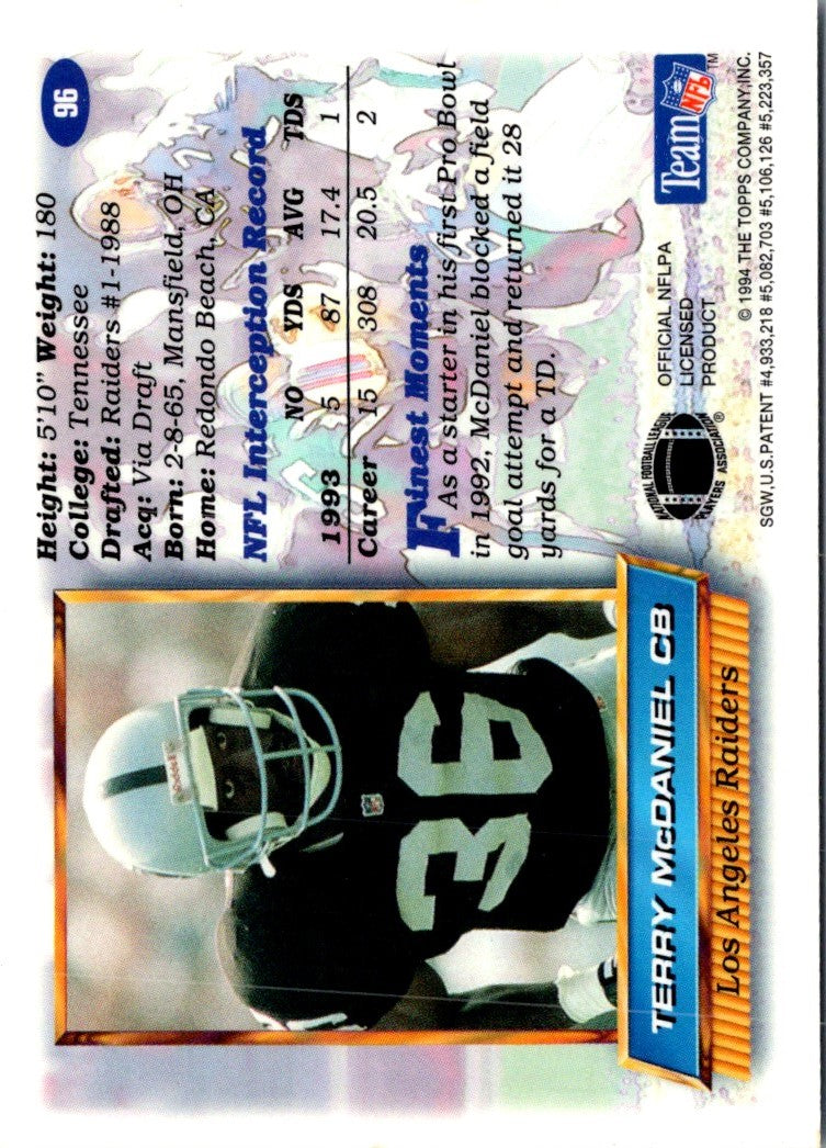 1994 Finest Terry McDaniel