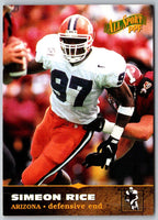 1996 Pro Line II Intense Phone Cards $3 Simeon Rice #36