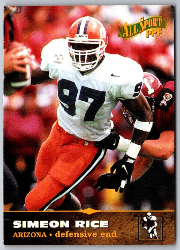 1996 Pro Line II Intense Phone Cards $3 Simeon Rice #36