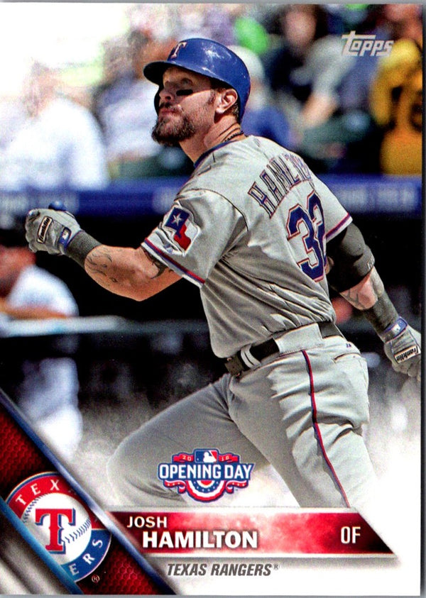 2016 Topps Opening Day Josh Hamilton #OD-102