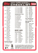 2005 Topps Checklist Checklist Series 1