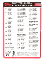 2005 Topps Checklist Checklist Series 1 #2