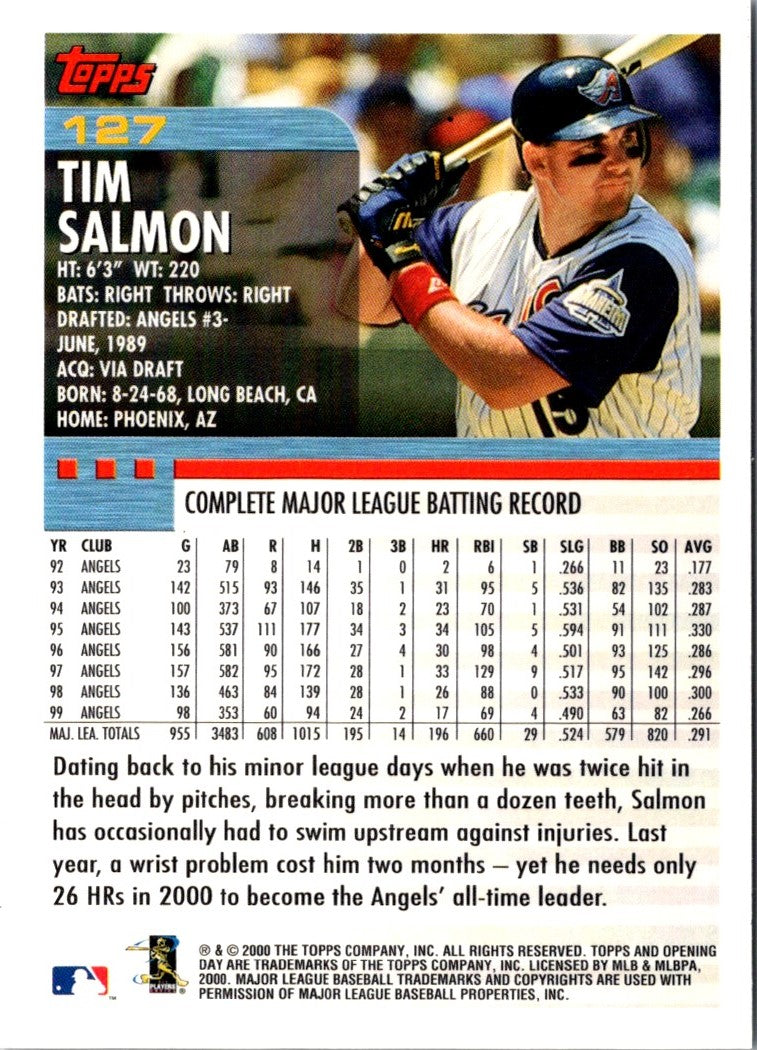 2000 Topps Opening Day Tim Salmon