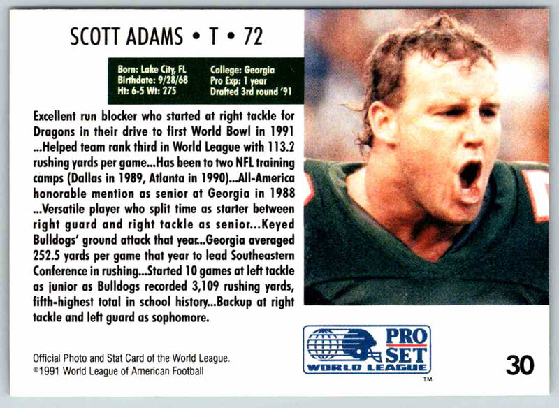 1991 Proset World League Scott Adams