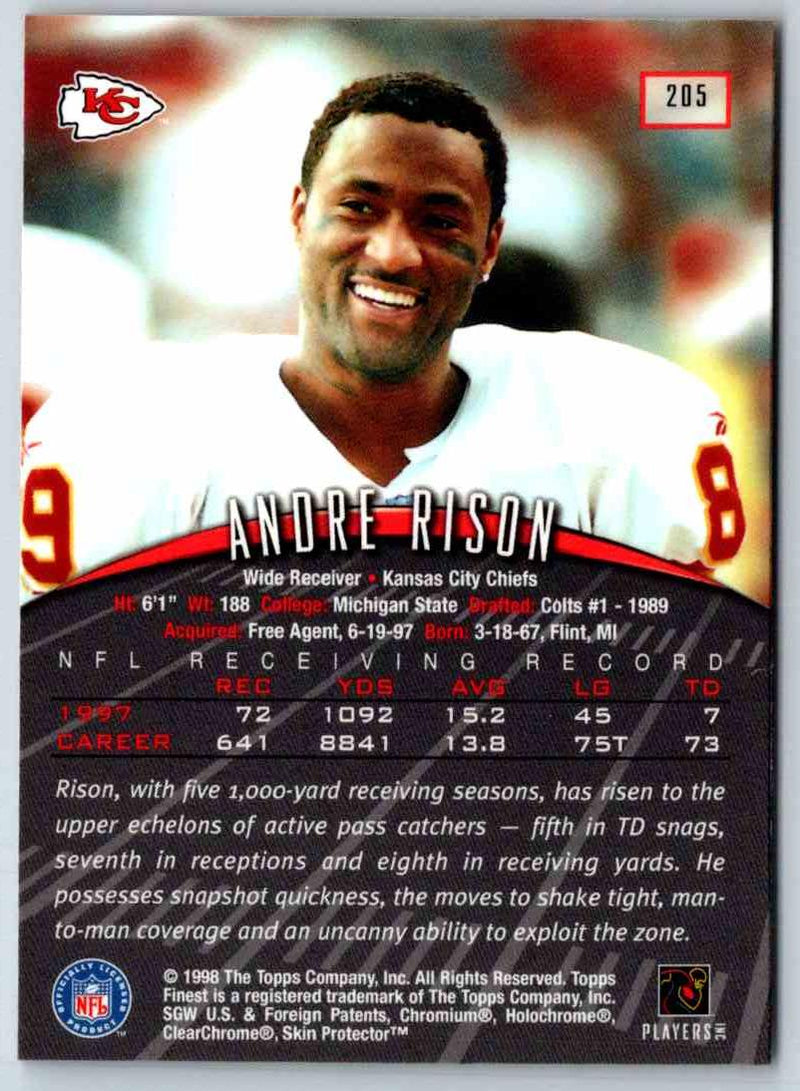 1998 Topps Finest Football Andre Rison