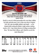 2012 Topps David Wilson