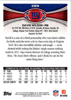 2012 Topps David Wilson #289