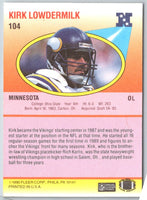 1990 Fleer Kirk Lowdermilk #104