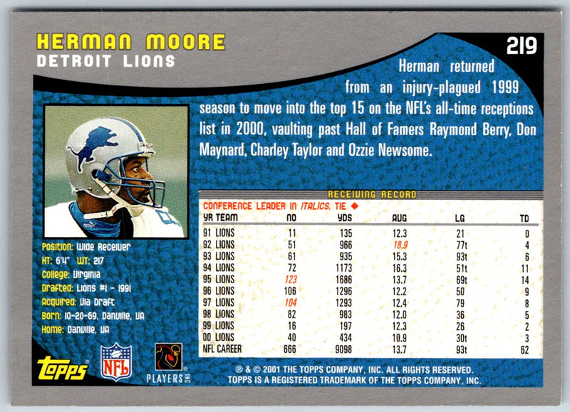 2001 Topps Herman Moore