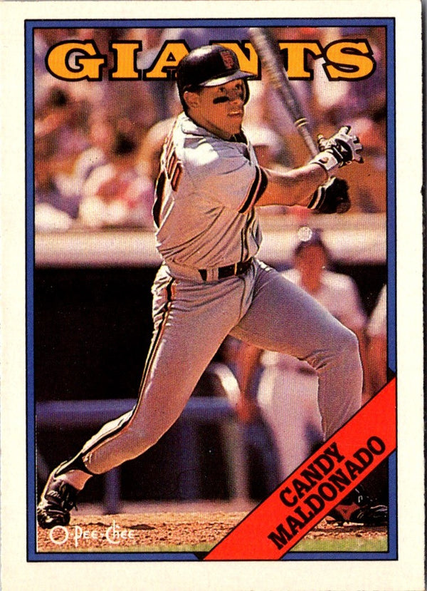 1988 O-Pee-Chee Candy Maldonado #190