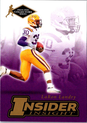2007 Press Pass SE Insider Insight LaRon Landry #II-13