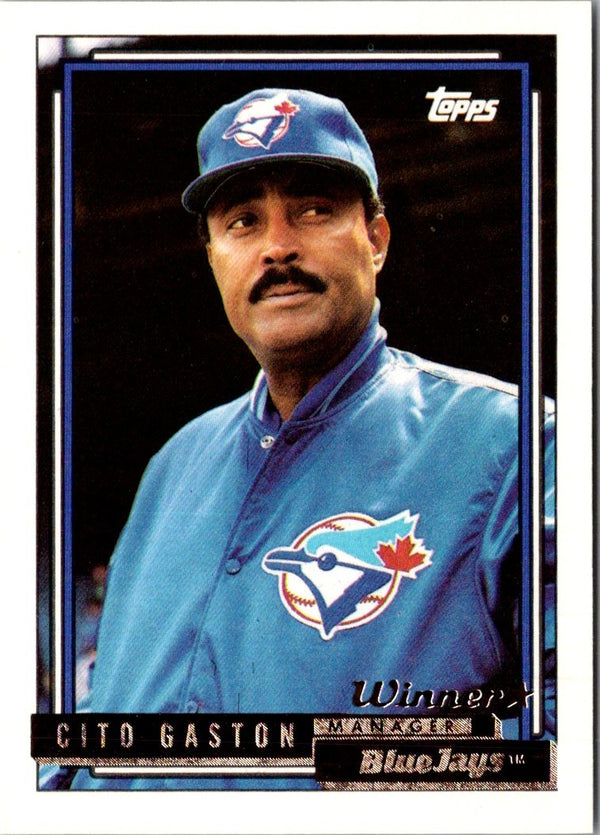 1992 Topps Cito Gaston #699