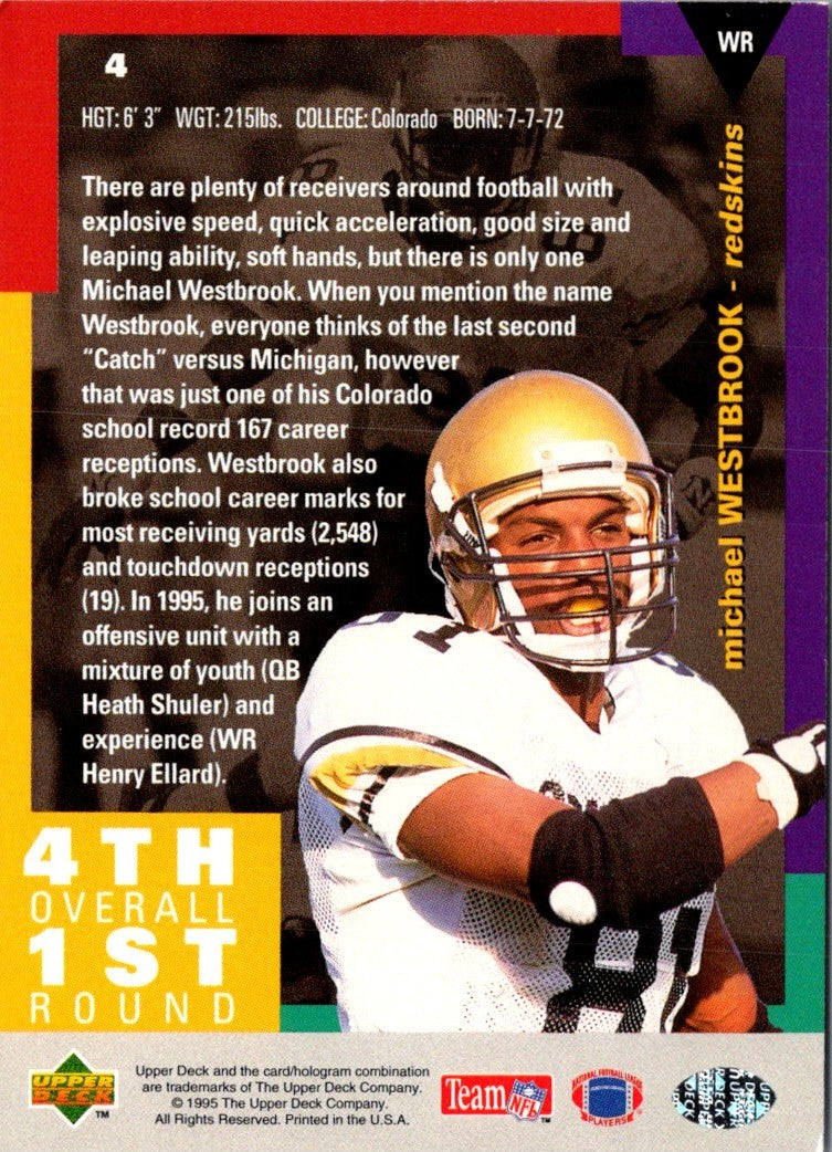 1995 Collector's Choice Michael Westbrook