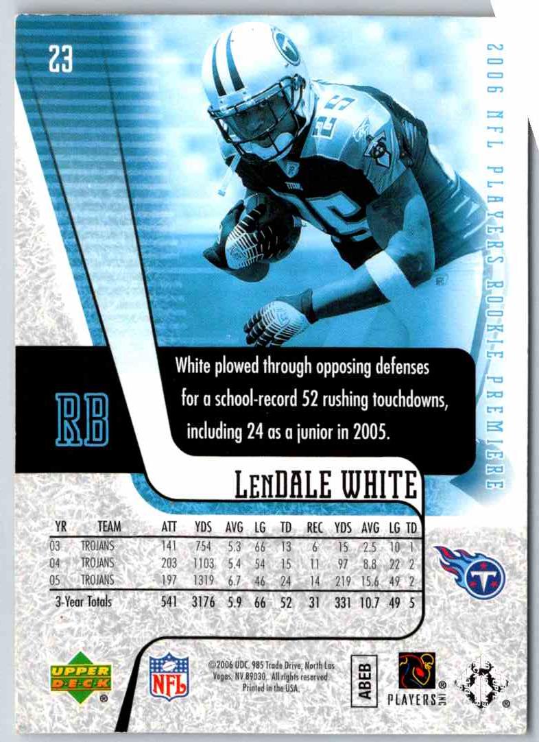 1998 Upper Deck Lendale White