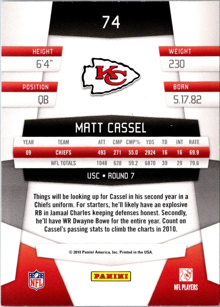 2010 Panini Certified Matt Cassel