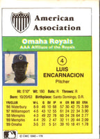 1990 CMC Omaha Royals Luis Encarnacion #4