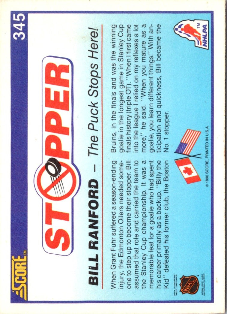 1990 Score Bill Ranford