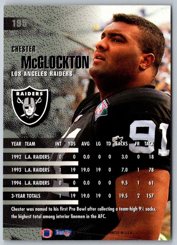 1994 Pro Line Live Chester McGlockton #68