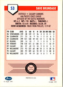 1991 Line Drive AAA Dave Brundage