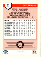 1991 Line Drive AAA Dave Brundage #53