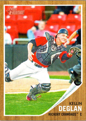 2011 Topps Heritage Minor League Kellin Deglan #101