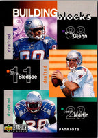 1997 Collector's Choice Terry Glenn/Drew Bledsoe/Curtis Martin/Willie McGinest/Ben Coates #377