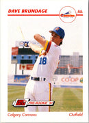 1991 Line Drive AAA Dave Brundage