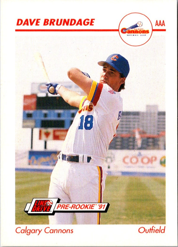 1991 Line Drive AAA Dave Brundage #53