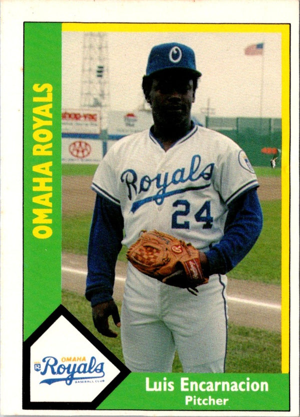 1990 CMC Omaha Royals Luis Encarnacion #4
