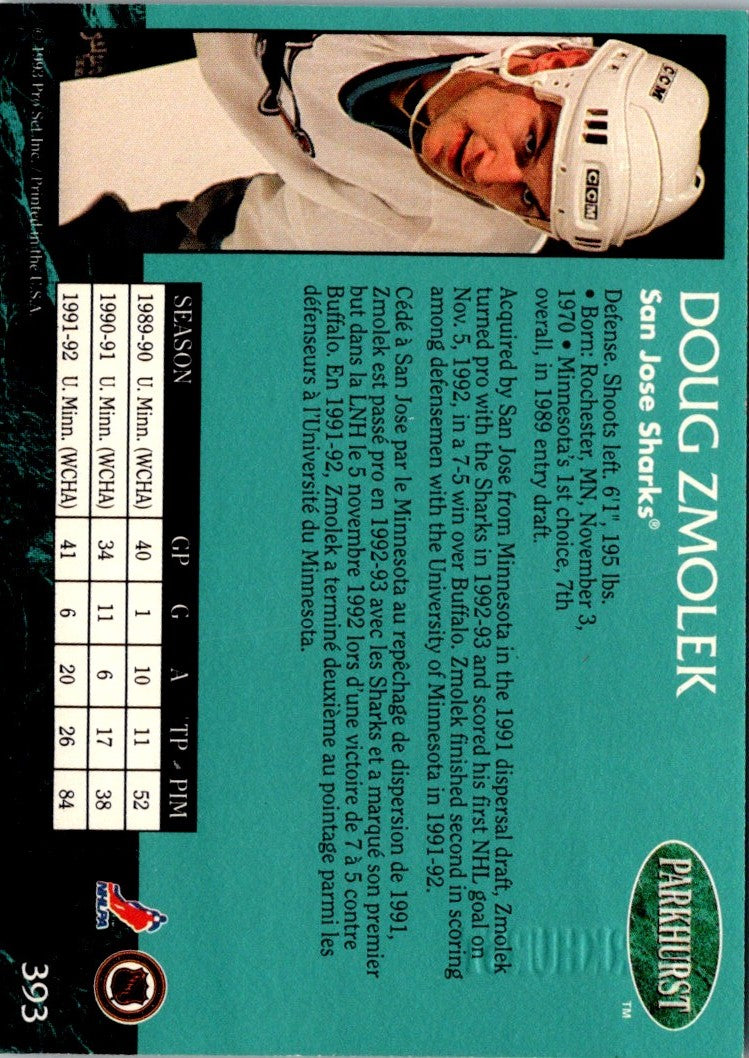 1992 Parkhurst Doug Zmolek