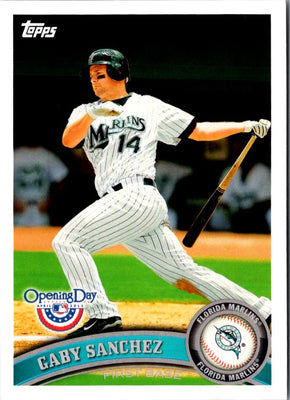 2011 Topps Opening Day Gaby Sanchez #136