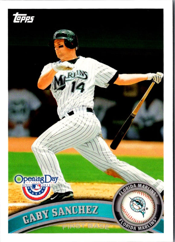 2011 Topps Opening Day Gaby Sanchez #136