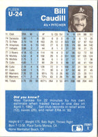 1984 Fleer Update Bill Caudill #U-24