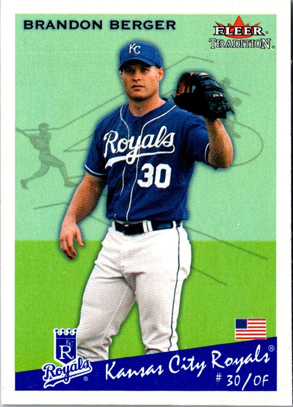 2002 Fleer Tradition Update Brandon Berger #U173