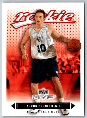 2003 Upper Deck MVP Zoran Planinic #222 Rookie