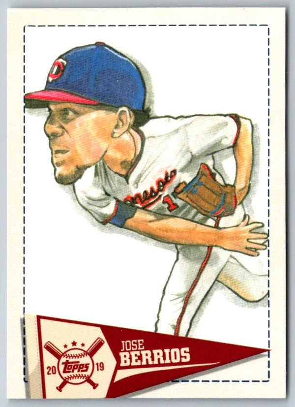 2019 Topps Big League Star Caricature Reproductions Jose Berrios #SCR-JB