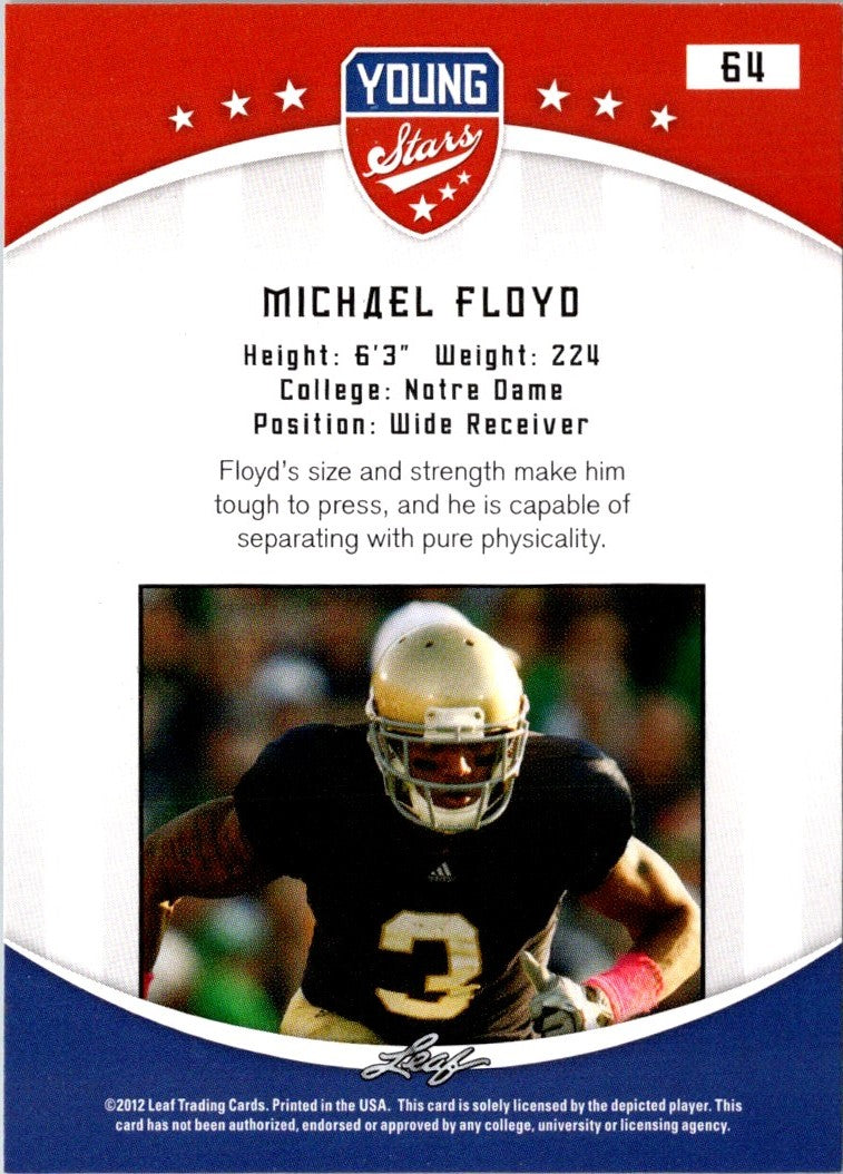 2012 Leaf Young Stars Michael Floyd