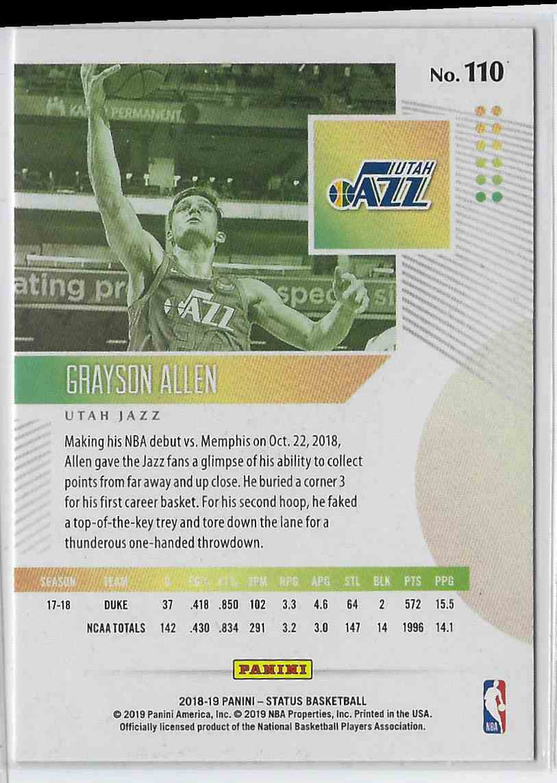 2018 Panini Status Grayson Allen