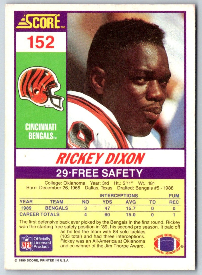 1990 Score Rickey Dixon