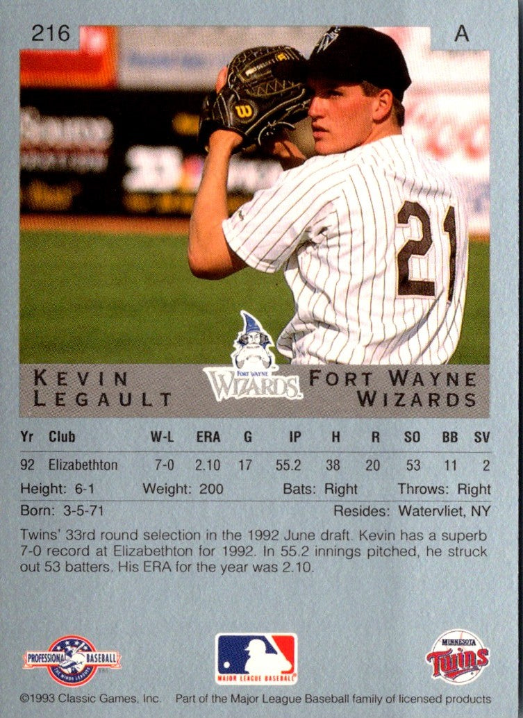 1993 Classic Best Kevin Legault