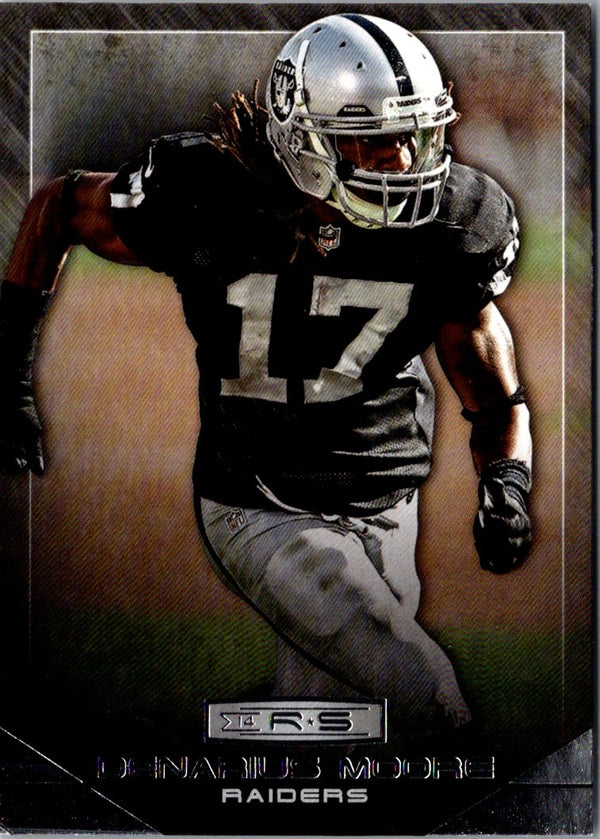 2013 Panini Momentum Double Feature Materials Darren McFadden/Denarius Moore #17 /2